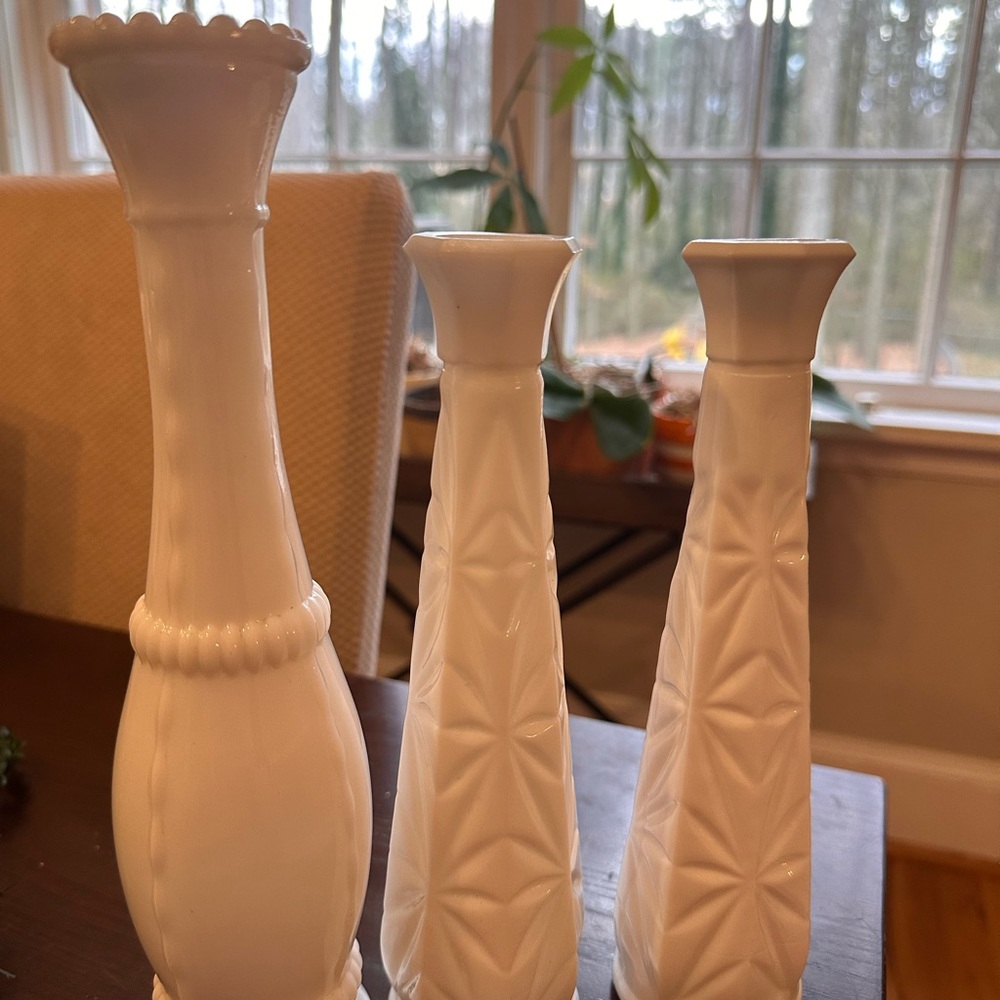 Milk Glass Trio
